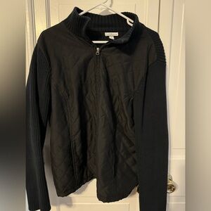 Croft & Barrow Zip up jacket. Mock collar. Light.‎ XL